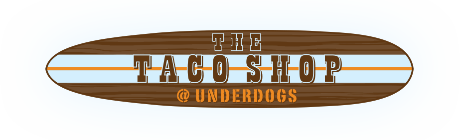 The Taco Shop At Underdogs (923x281), Png Download