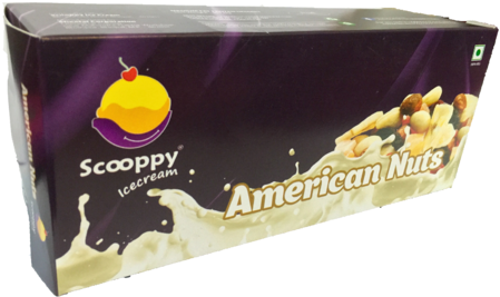 American Nuts Ice Cream - Sheetal Ice Cream Png (500x375), Png Download