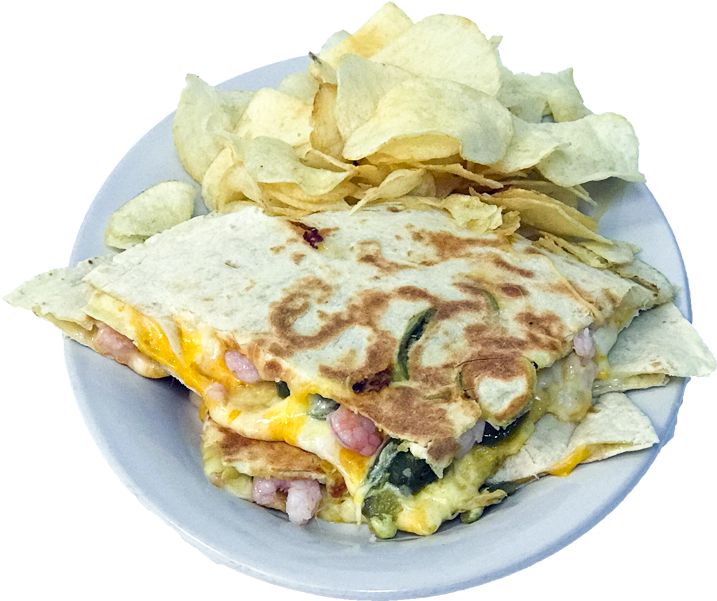 Shrimp Quesadilla - 8 - - Dish (800x650), Png Download