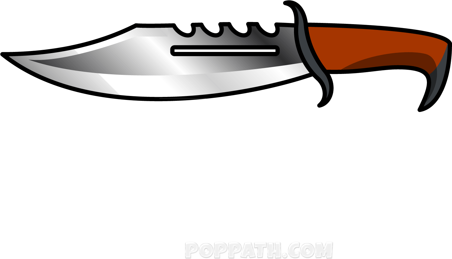 Play Slideshow - Bowie Knife (1500x1500), Png Download