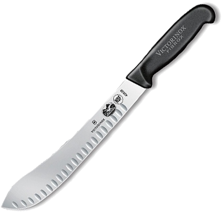 Victorinox 47638 Granton Edge Image - Swiss Army 8-in Fibrox Curved Breaking Knife (600x600), Png Download