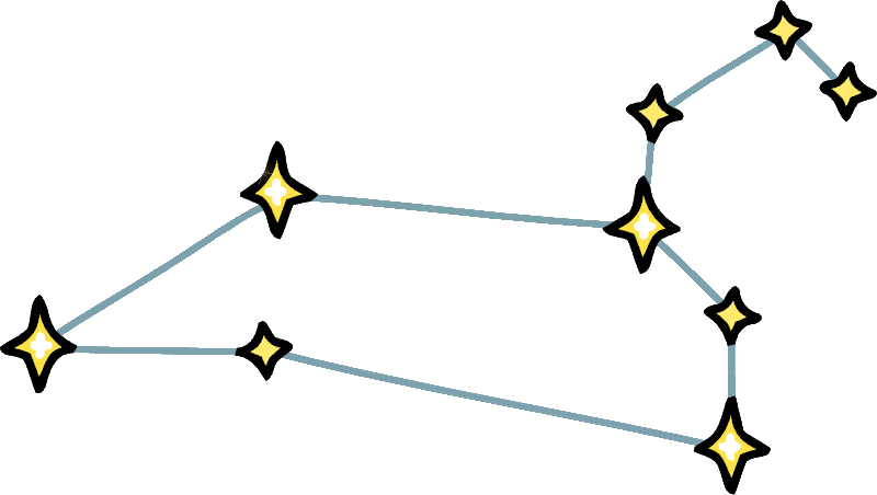 Vector Library Library Stars Scribblenauts Wiki Fandom - Capricornus Constellation (800x452), Png Download