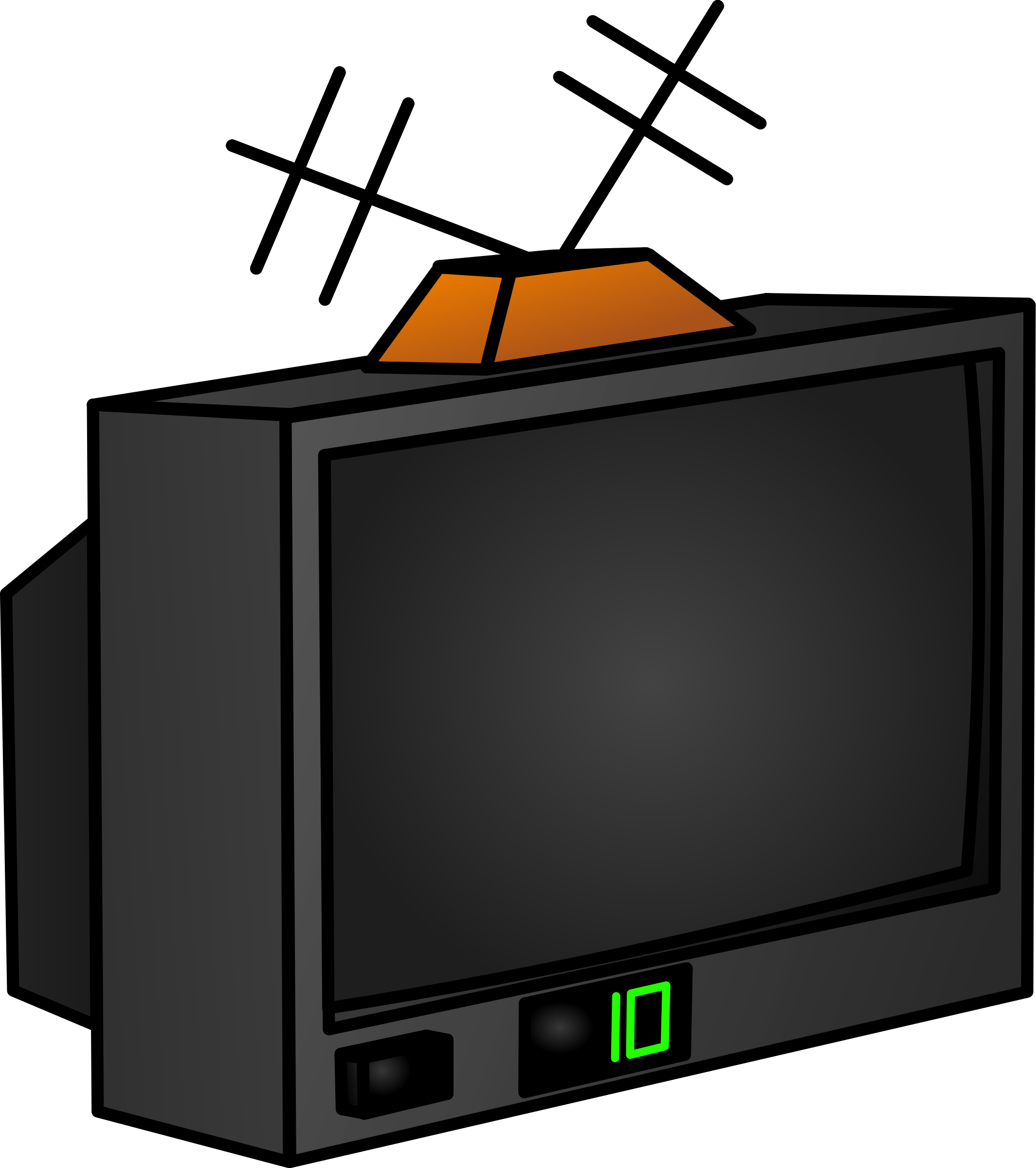Clipart - Tv - Tv Clip Art (2129x2400), Png Download