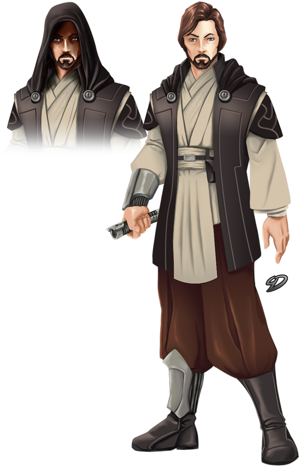The Sorrow Of Light - Jedi Knight Robes (700x1000), Png Download