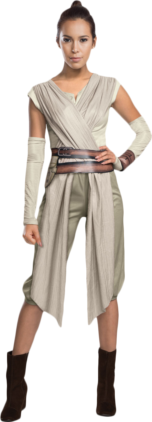 Star Wars Rey Costumes Available At Jedirobeamerica - Women Fancy Dress Ideas (538x1460), Png Download