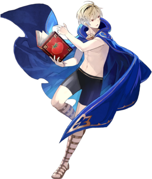 Leo Seashores Prince Btlface - Fire Emblem Heroes Summer Leo (340x388), Png Download