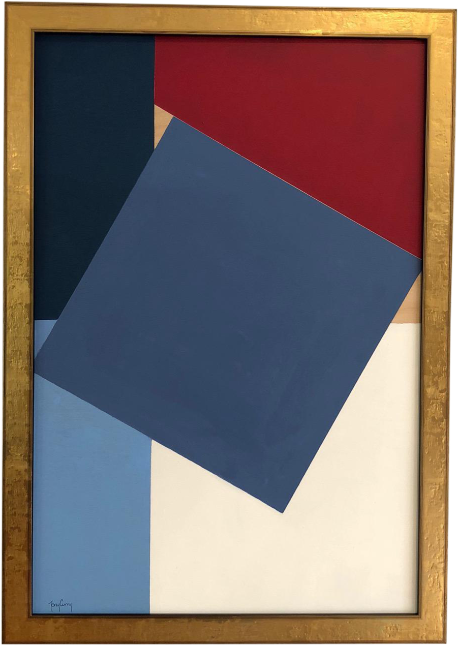 Elegant Modern Abstract Painting By Tony Curry (1000x1410), Png Download