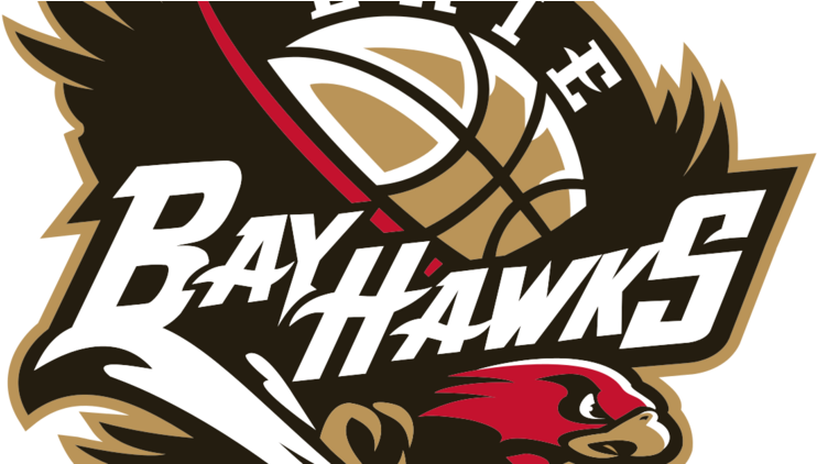 The Erie Bayhawks, Nba G League Affiliate Of The Hawks, - Erie Bayhawks Logo (750x421), Png Download