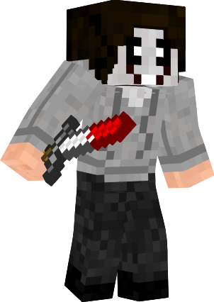 Undefined - Jeff The Killer Minecraft Png (302x426), Png Download