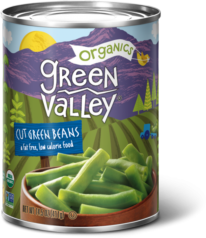 Our Green Beans - Green Valley Organics Green Beans, Cut - 14.5 Oz (880x1100), Png Download