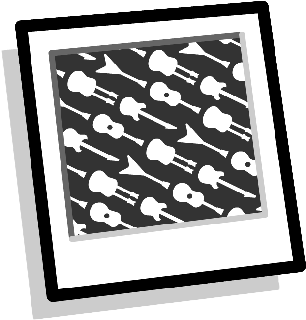 Music Jam Guitars Background Clothing Icon Id - Guitar Patterns Wristlet Purse, Women's, Pale Blue (629x662), Png Download