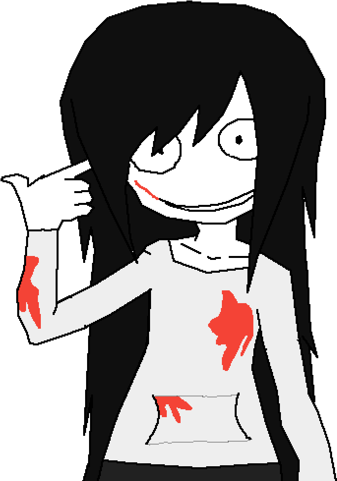 Jeff The Killer - Cartoon (1000x1000), Png Download