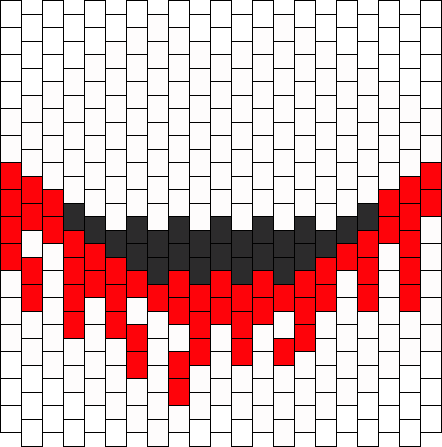 Jeff The Killer Half Mask Bead Pattern - Pattern (442x447), Png Download