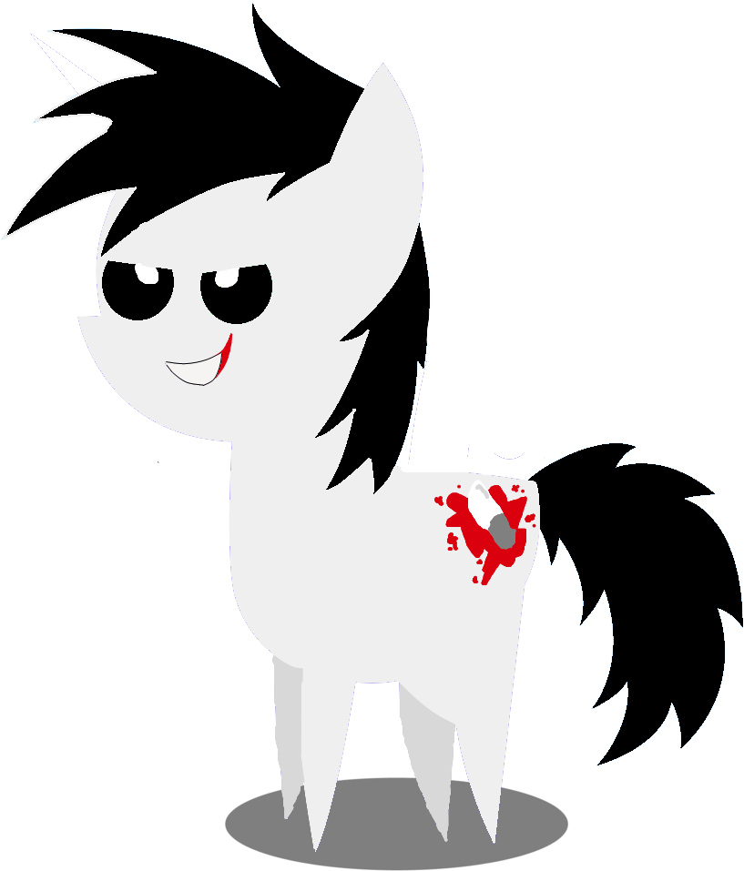 Inkkirby, Jeff The Killer, Meme, Pointy Ponies, Ponified, - Jeff The Killer's Little Pony (831x961), Png Download