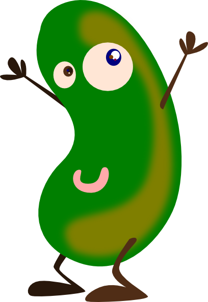 Green Bean Clip Art (408x593), Png Download