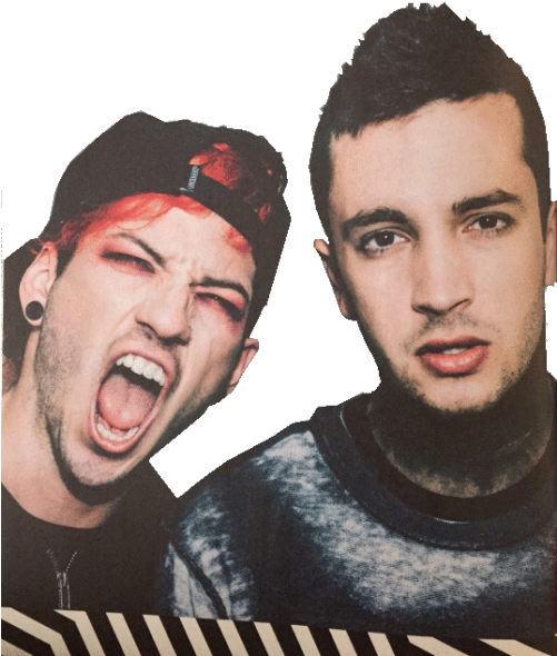 Tyler Joseph Head Transparent - Josh Dun And Tyler Joseph Phone (500x603), Png Download