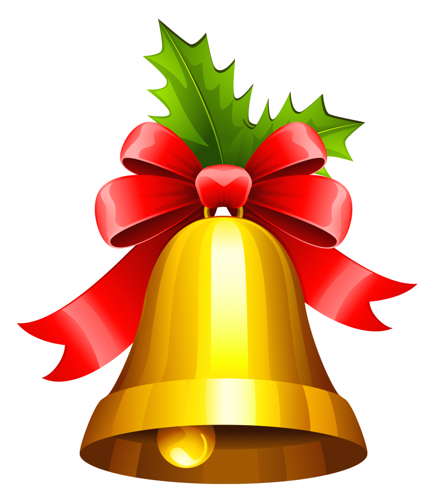 Simple Xmas Bell Png Graphic - Christmas Bell Clipart (881x1024), Png Download