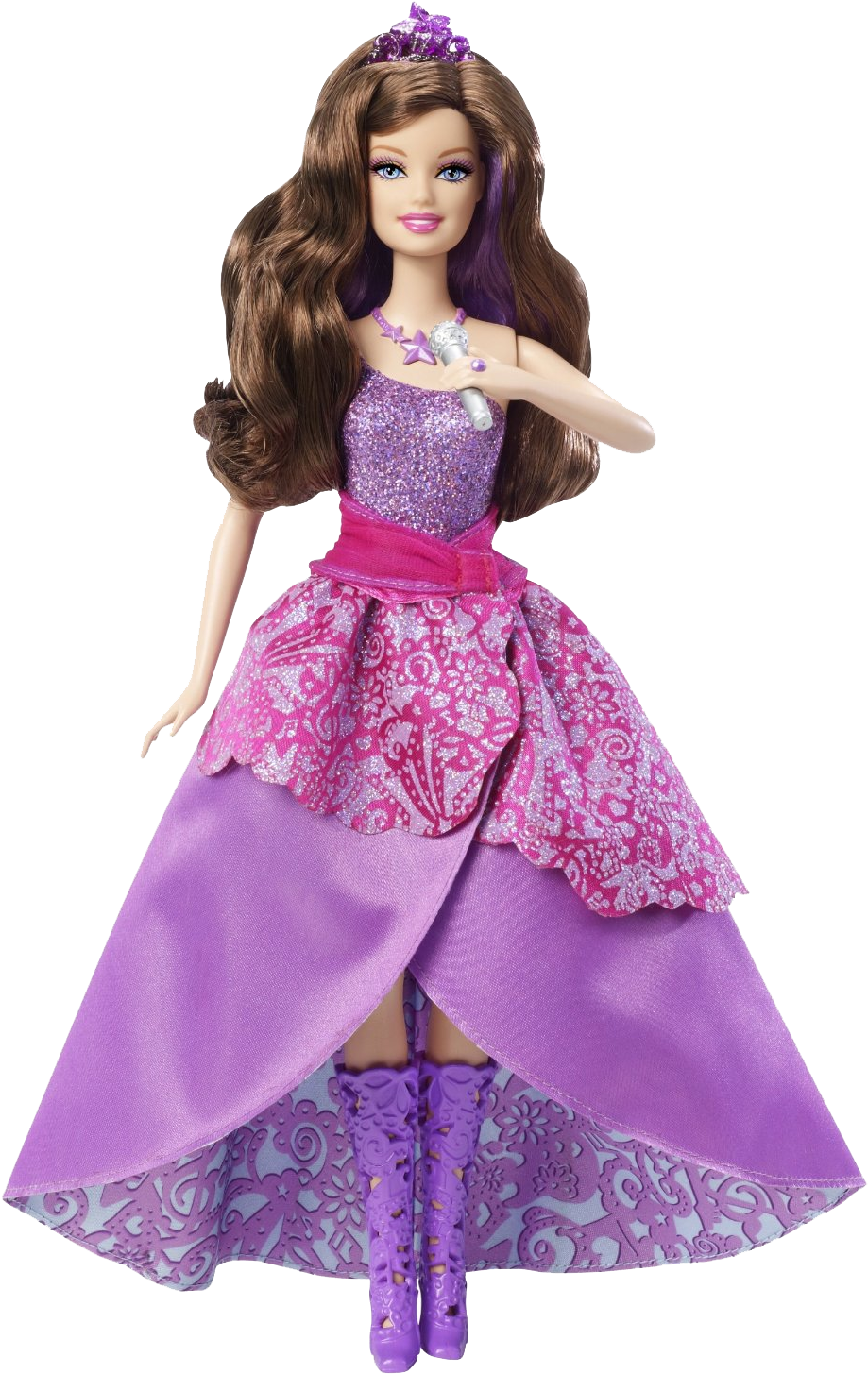 Doll Png Free Download - Barbie Princess And The Popstar Dolls Keira (927x1465), Png Download