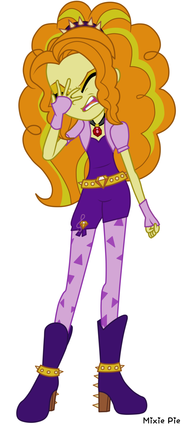 Face Palm By Mixiepie On Deviantart - Adagio Dazzle Belly Button (579x1380), Png Download