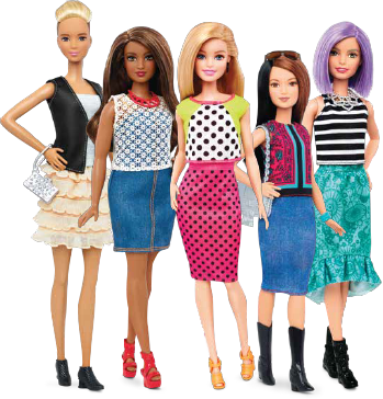 Style Squad - Barbie Fashionistas 13 Dolled Up Dots Original Doll (349x364), Png Download