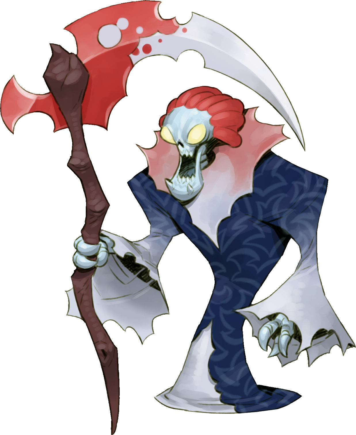 Reaper - Kid Icarus Monster (1237x1514), Png Download