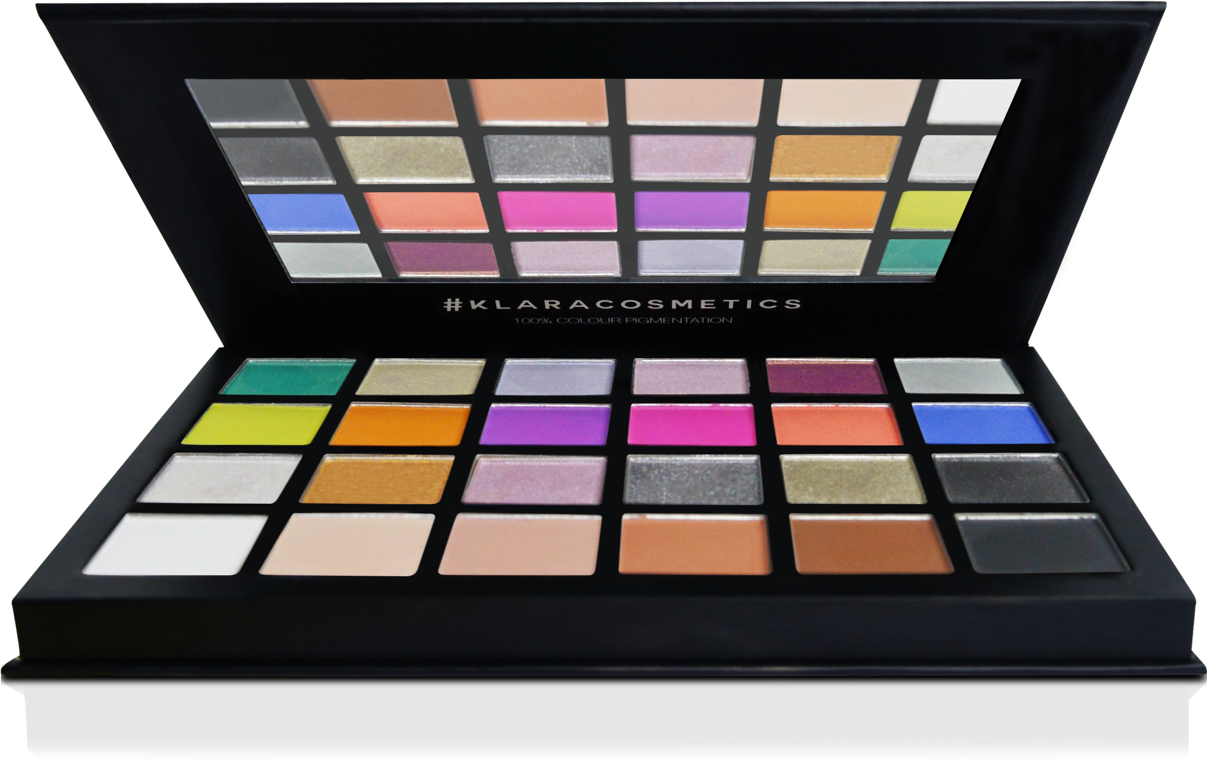 24 Shade Eyeshadow Palette - Klara Cosmetics Bondi Eyeshadow Palette (2608x1948), Png Download