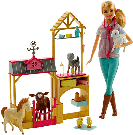 The Free Press Wv - Barbie - Farm Vet Doll & Playset (450x450), Png Download