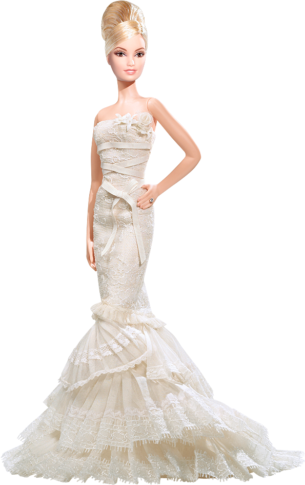Vera Wang Barbie (640x950), Png Download