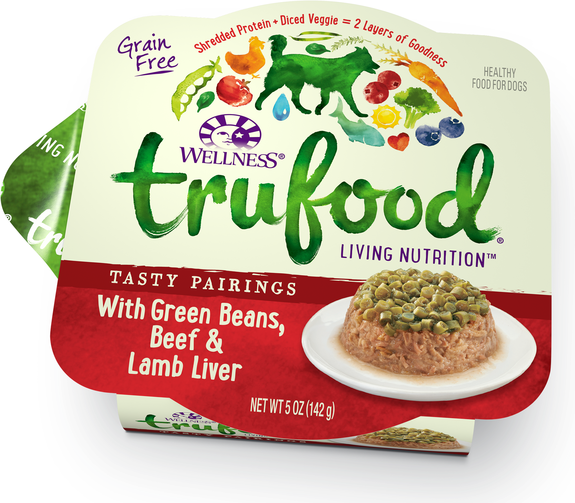 Tasty Pairings Green Beans Beef Lamb Liver - Wellness Trufood Dog Chicken-pumpkin-beef (24-5oz) (2000x2000), Png Download