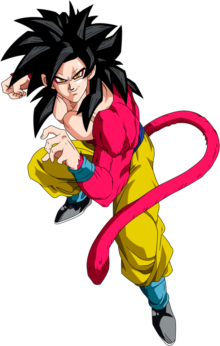 Fighting Perfection Medaka Vs Son Goku Prelude - Dragon Ball Goku Super Sayan 4 (713x1120), Png Download