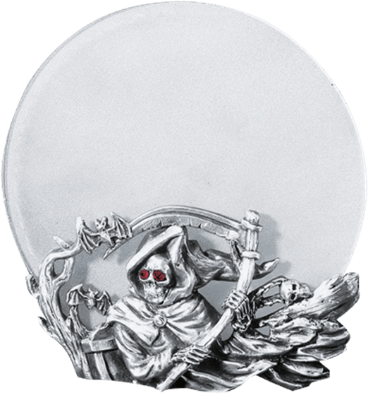 Grim Reaper Candle Holder - Grim Reaper Holder Statue Resin Figurine (555x555), Png Download