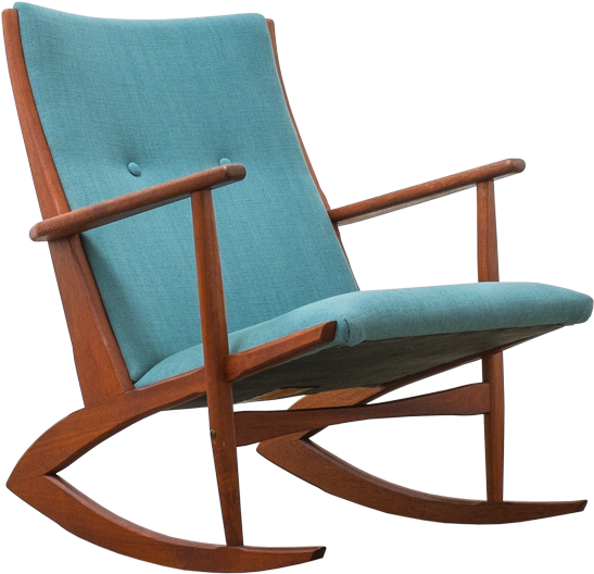 Iconic Danish Rocking Chair, Model - Rocking Chair (1140x530), Png Download