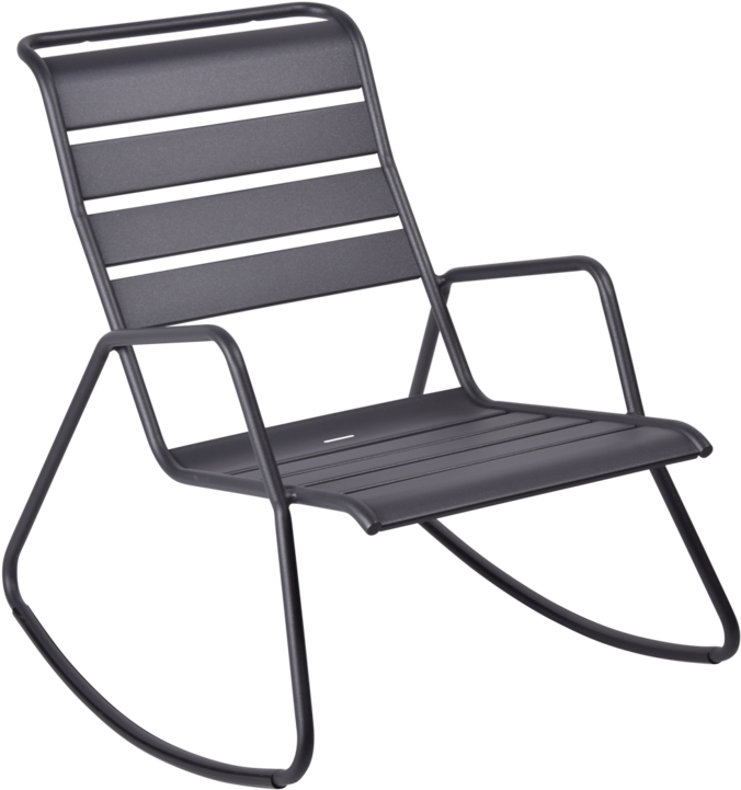 Rocking Chair Metal, Rocking Chair Fermob, Rocking - Fermob Monceau Low Armchair - Stackable. Poppy Red (760x760), Png Download