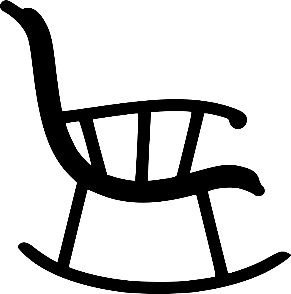 Rocking Chair - - Rocking Chair Vector (980x990), Png Download