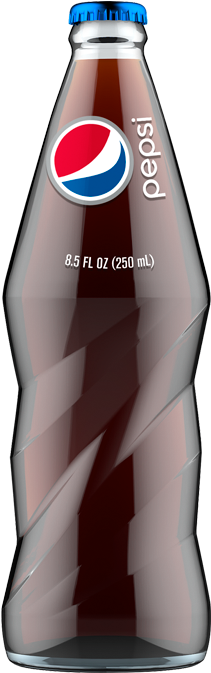 Pepsi Cola 8.5 Fl. Oz. Glass Bottle (300x672), Png Download