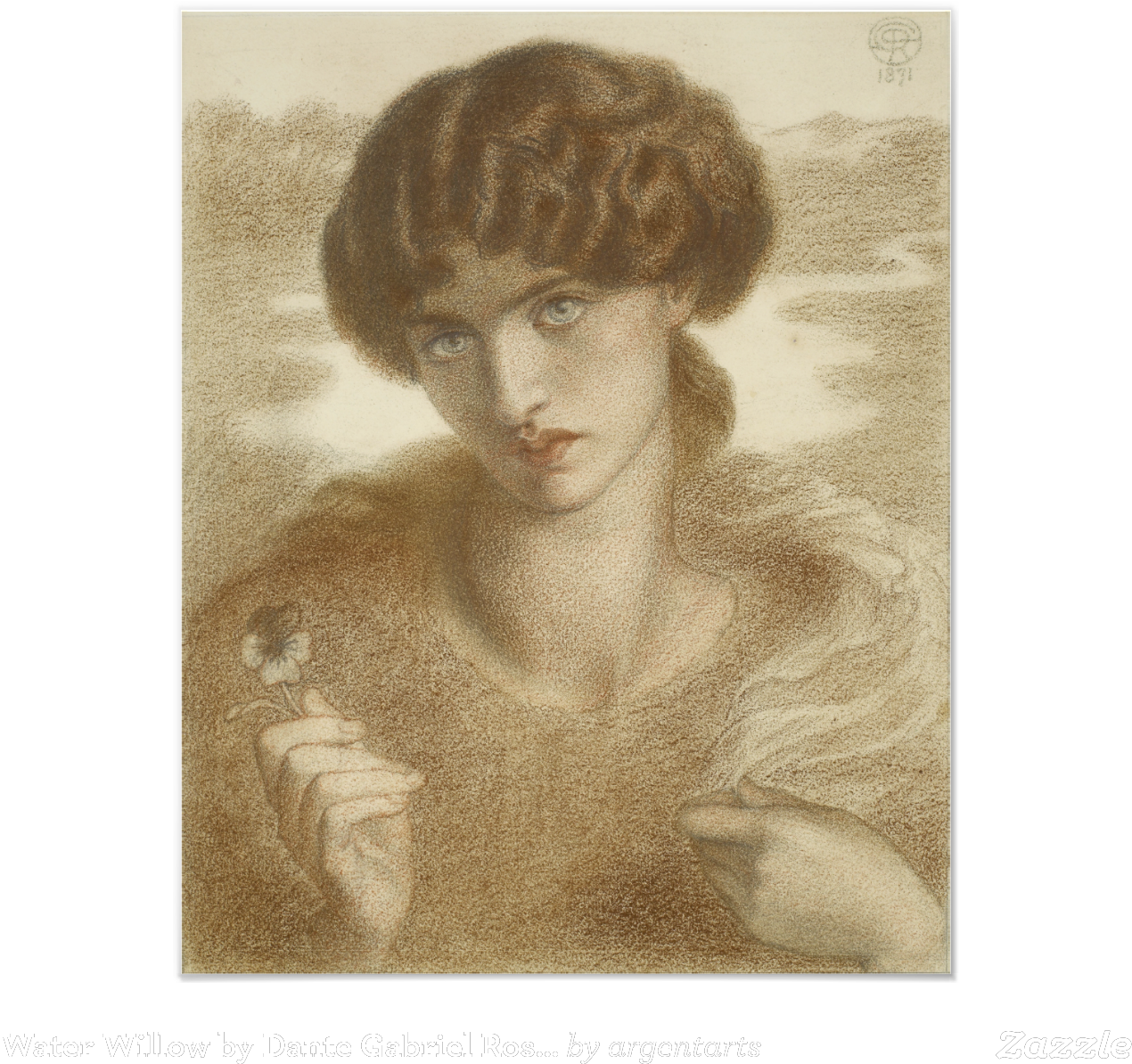 Water Willow, Study Of Female Head And Shoulders By - Water Willow - Study Of Female Head And Shoulders (1296x1296), Png Download