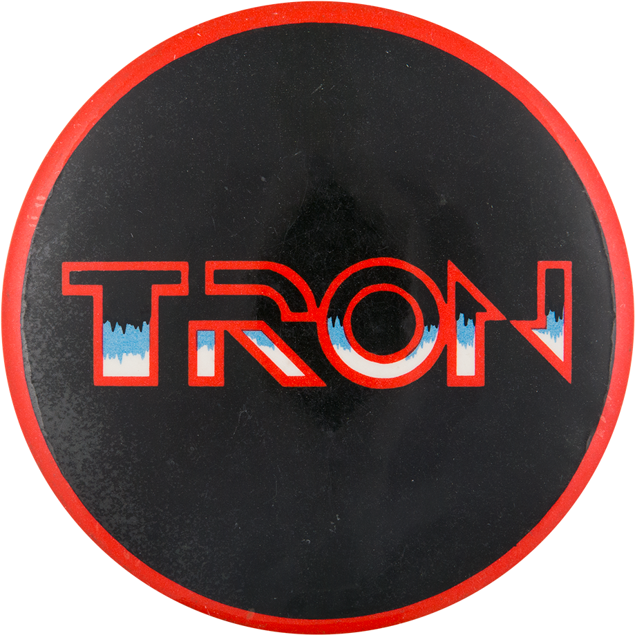 Tron - Vintage 3.5'' Tron Promotional Movie Pinback Button (1000x993), Png Download