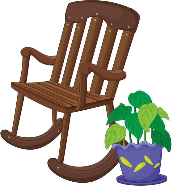Jpg Library Stock Hillbilly Drawing Rocking Chair - Rocking Chair Cartoon (560x600), Png Download
