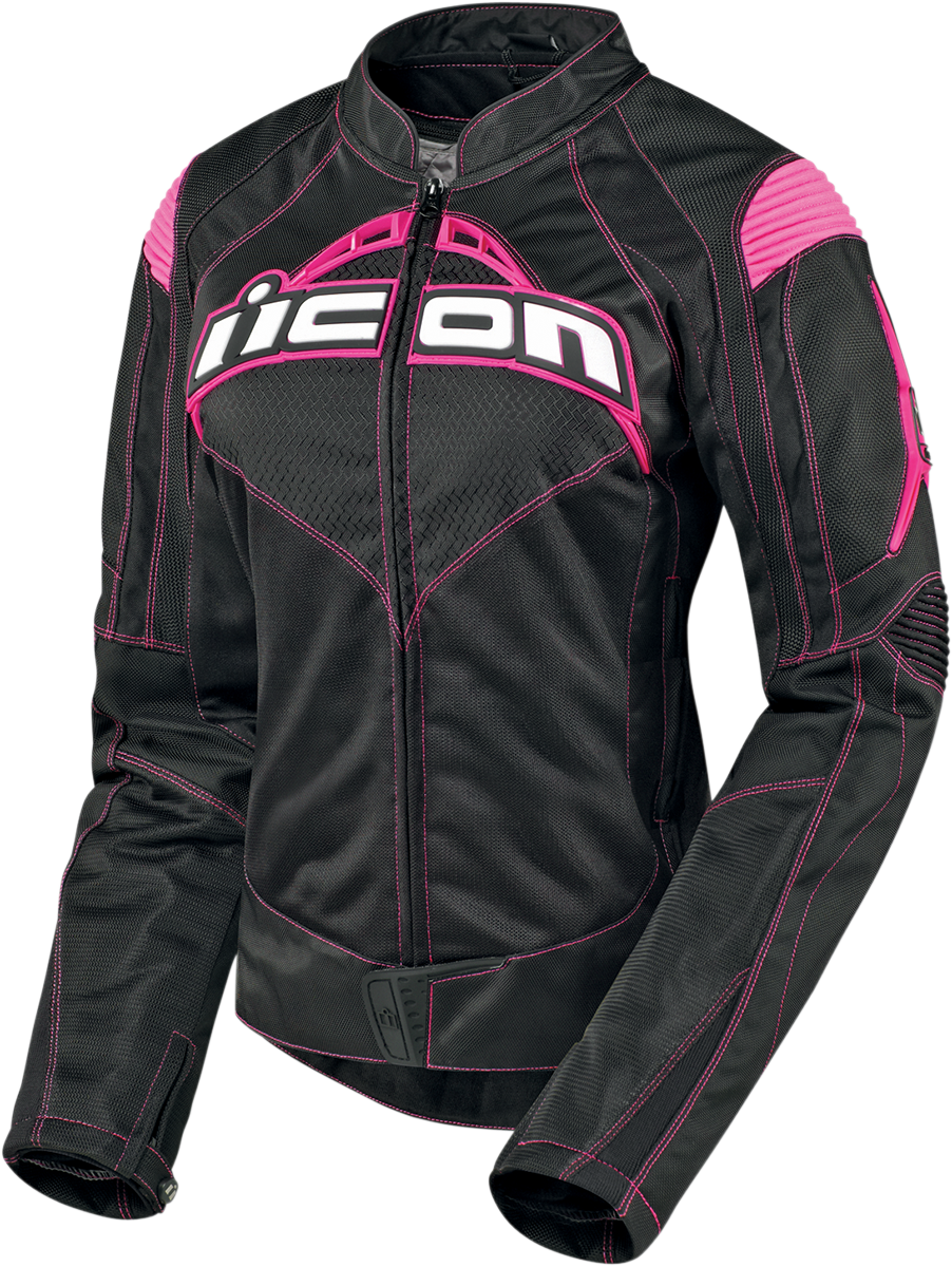 Bike Helmet Png Jacket - Pink And Black Women Motorcycle Jacket (902x1200), Png Download