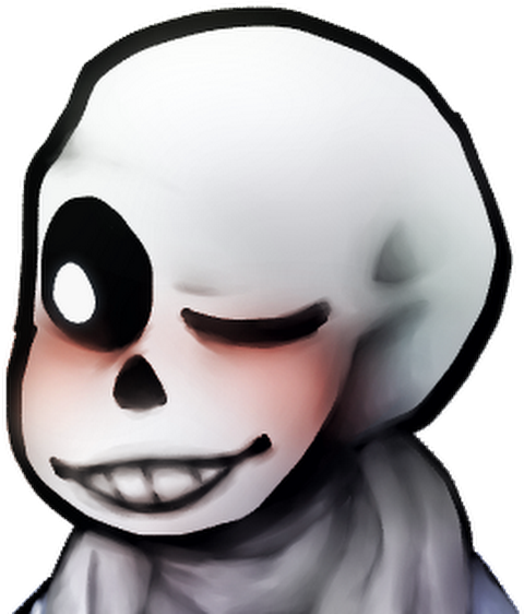 Draw Sans Much Easier And Not Make Him Look More Like - Cartoon (530x562), Png Download