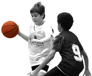 Register - Kids Play Basketball Png (1024x273), Png Download
