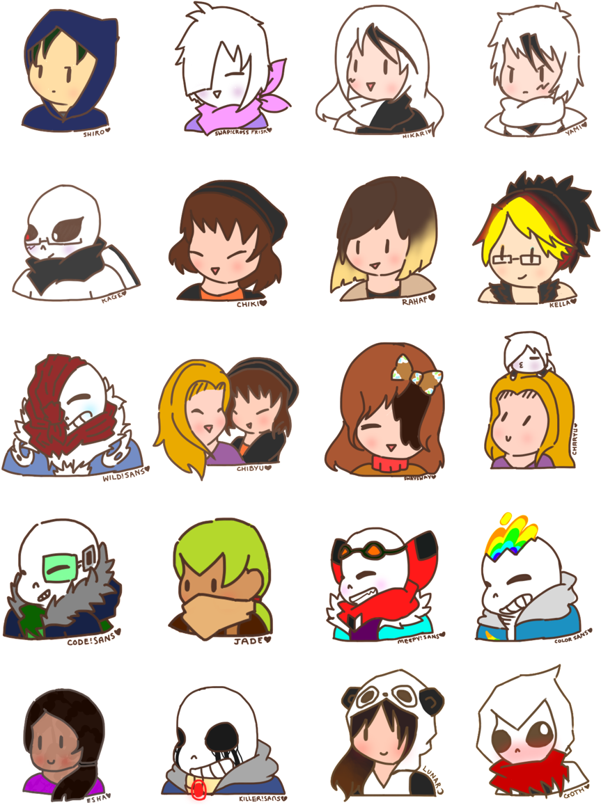 Yay My Second Sticker Sheet It Took Forever To Make (904x1280), Png Download