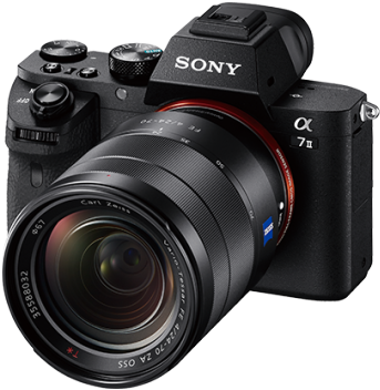 Sony Alpha A7 Ii Full-frame Mirrorless Camera - Sony Sel50f18f Lens For Sony E-mount - 50mm - F/1.8 (600x400), Png Download