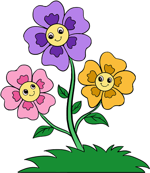 Cartoon Flowers Png - Wishing You A Good Week (678x600), Png Download