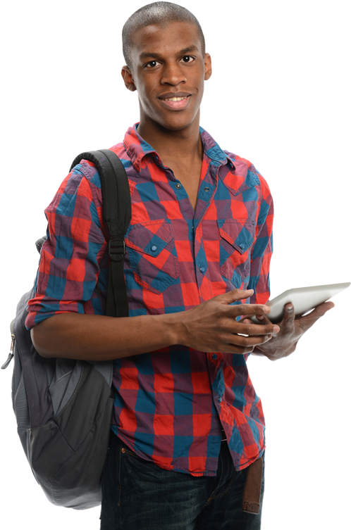 "african American Male College Student" - Black Student Images Png (500x800), Png Download