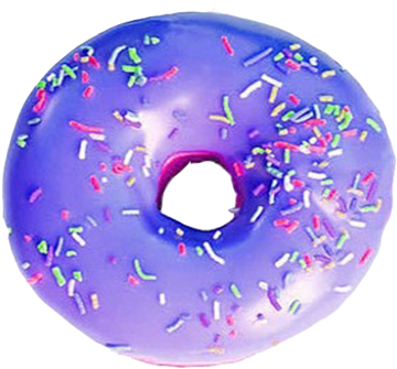 46 Images About Purple Png's ☔ On We Heart It - Purple Donut (500x375), Png Download