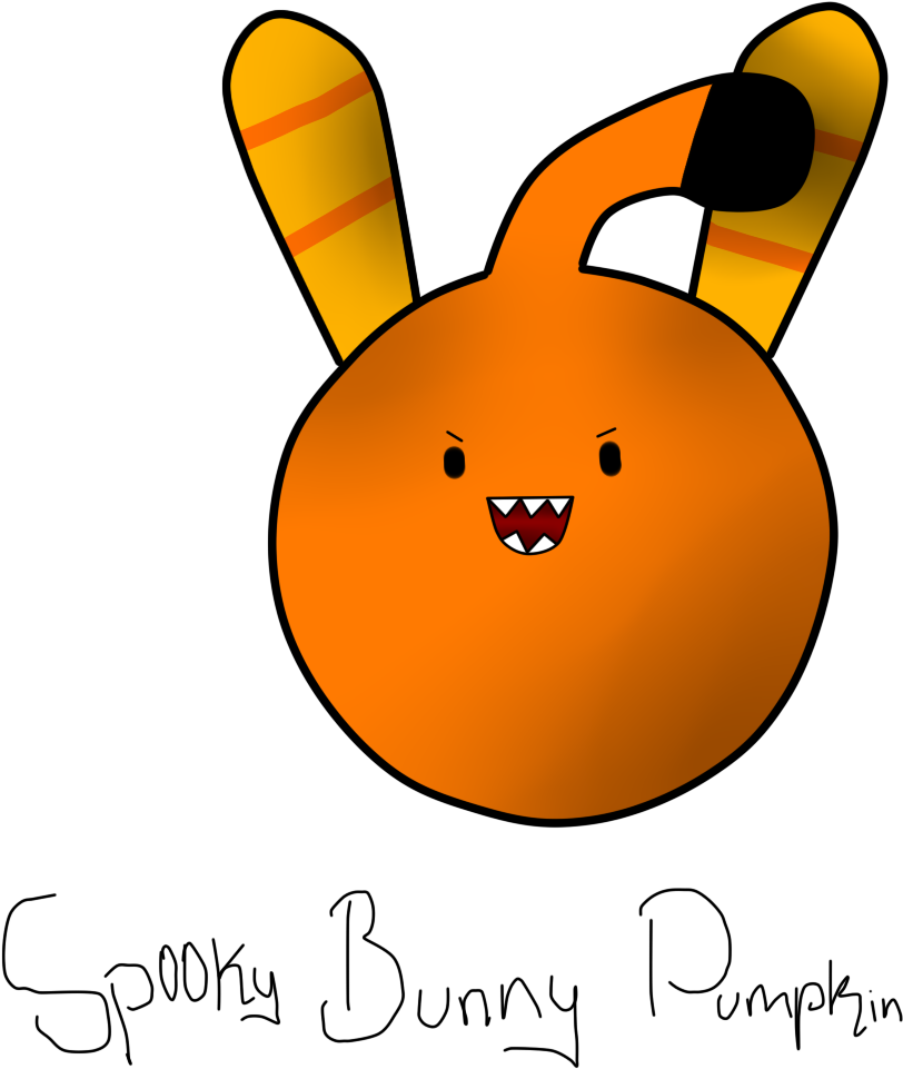 Spooky Bunny Pumpkin - Domestic Rabbit (1600x1200), Png Download