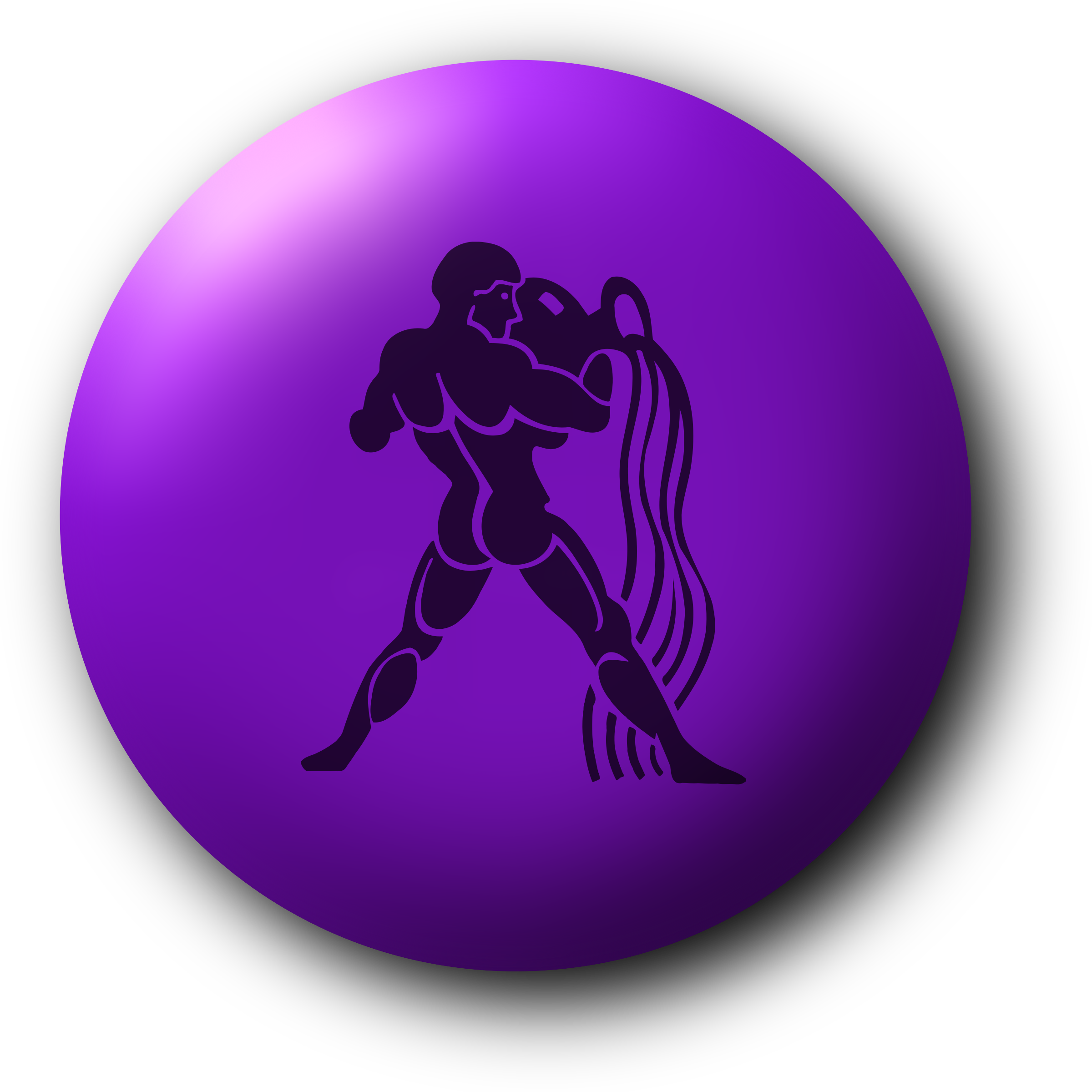 Svg Freeuse Stock Clipart Big Image Png - Aquarius Symbol (2400x2400), Png Download