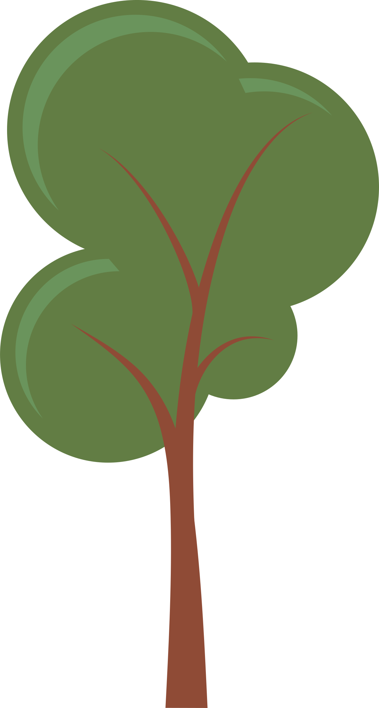 Transparent Tree Flower Cartoons Pictures Png Transparent - Cartoon Tree Transparent Png (1285x2400), Png Download