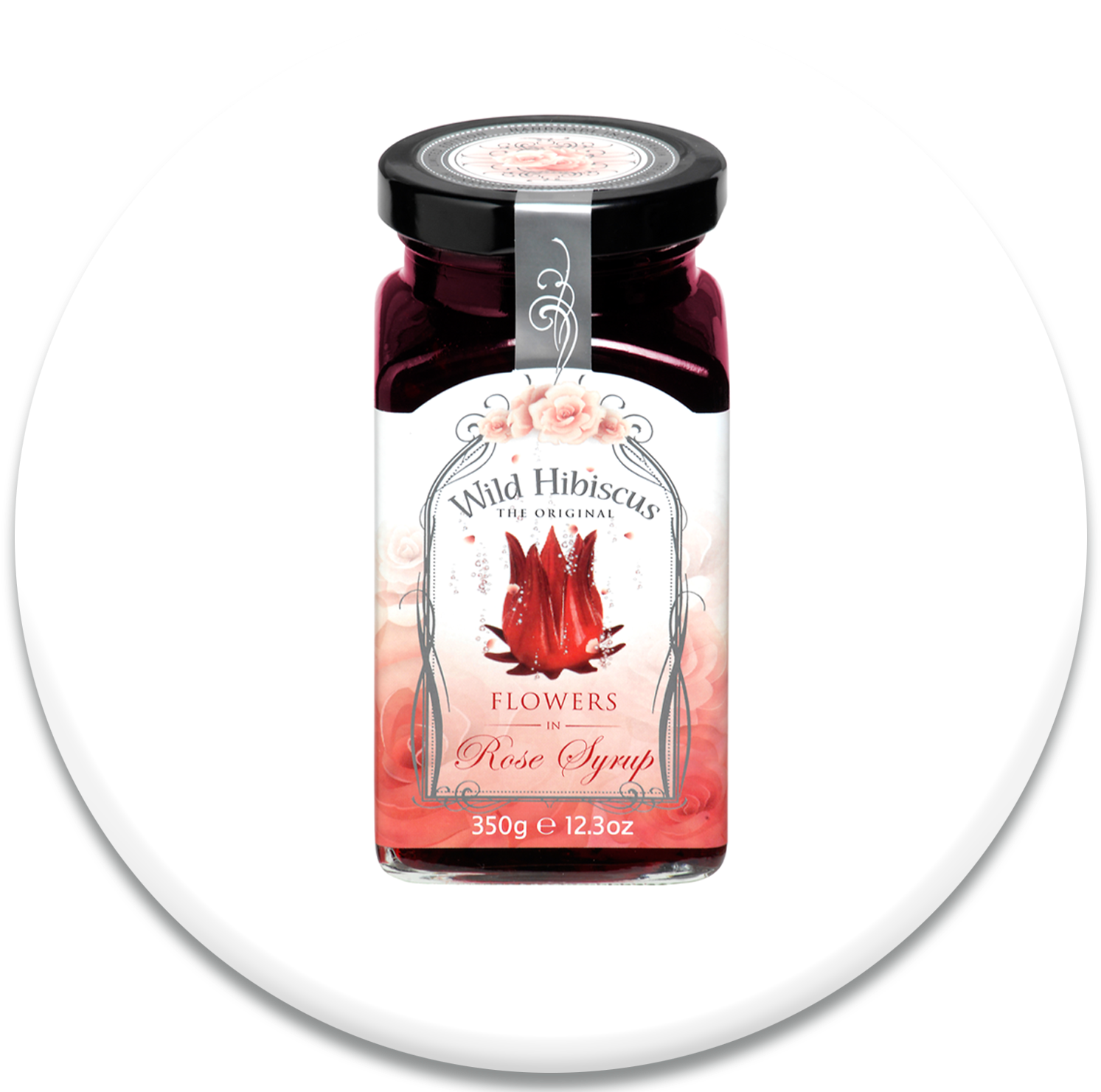 Wild Hibiscus Flowers In Rose Syrup A6ea6ba7 5eef 4119 (1500x1500), Png Download